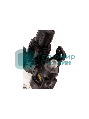 Блок подготовки воздуха регулятор-фильтр-лубрикатор Denzel FLR1500, 10 бар, 1500 л/мин, 1/4