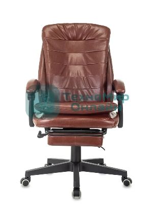 Кресло Бюрократ T-9950MSG-F/BROWN-PU коричневый, экокожа