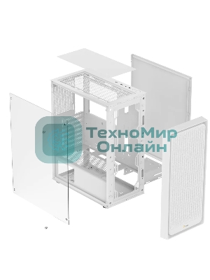 Компьютерный корпус Ocypus Gaммa C50 без БП белый (Gaммa-C50-WHG000XX-GL)