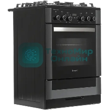 Плита комбинированная Gefest ПГЭ 6502-03 0044 черный, конфорок 4 газовых, духовка 55 л, 60 см x 85 см x 60 см