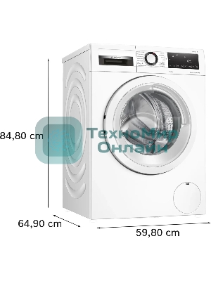 Стирально-сушильная машина Bosch WNA134L0SN белый, загр.фронтальная, макс.: 8кг, 1400 об/мин, класс: A