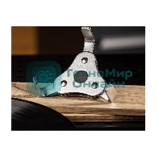 Съемник масляных фильтров трехлапый Deli DL7400B рабочий диапазон 63-102мм, сталь Cr-V