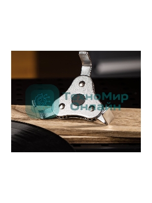 Съемник масляных фильтров трехлапый Deli DL7400B рабочий диапазон 63-102мм, сталь Cr-V