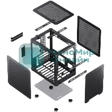 Компьютерный корпус JONSBO C6 Black MATX без БП, mini-ITX, micro-ATX, черный