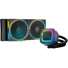 Система жидкостного охлаждения Deepcool LE240 PRO ARGb Soc-AM5/AM4/1200/1700/1851 черный 4-pin 28.2-33dB Al 280W 1347gr Ret (R-LE240PRO-BKAMMC-G-1)