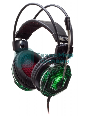 Наушники с микрофоном Oklick HS-L500G черный 2.2м мониторы оголовье