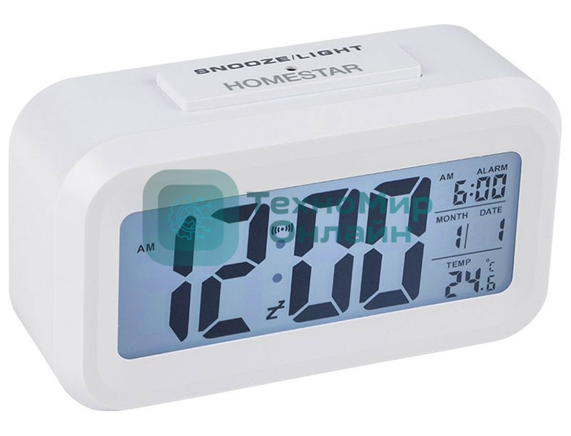 Часы электронные Homestar HS-0110 белый 104307