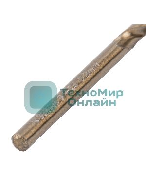 Сверло по металлу Denzel 3,2 мм, HSS Co-8%