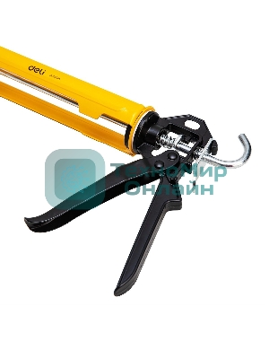 Пистолет для герметика Deli DL2370A Размер: 10 дюймов/250 мм. Сталь А3 + алюминий.