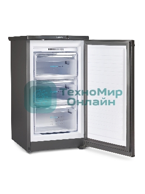 Морозильная камера Бирюса W412 графит, 80л, 3 ящика