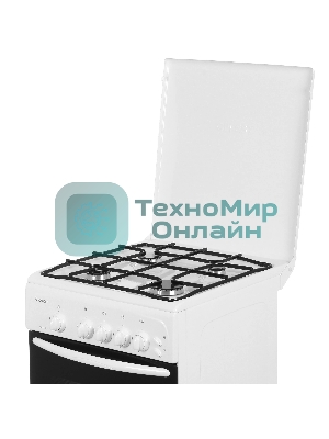 Плита газовая Gefest ПГ 3200-06 белый, конфорок 4 шт, духовка 42 л, 50 см x 85 см x 57 см