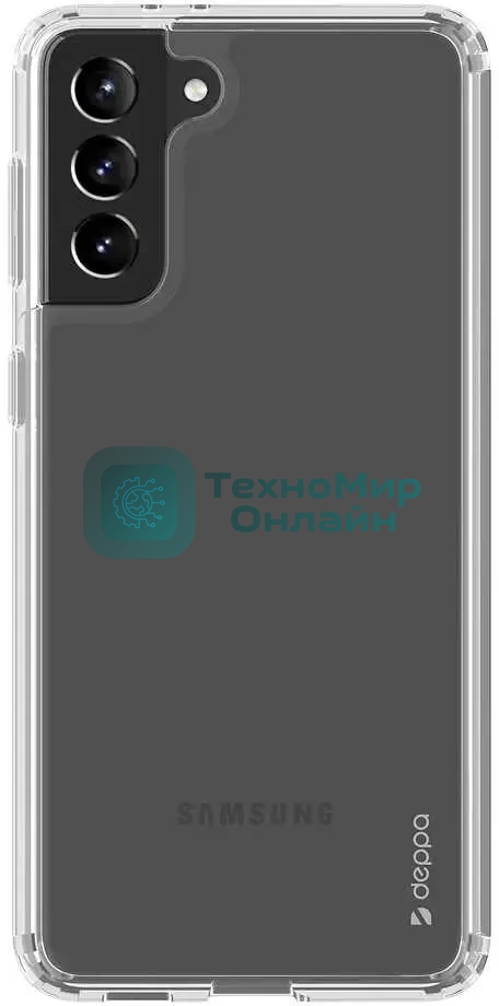 Чехол (клип-кейс) Deppa для Samsung Galaxy S21+ Gel Pro прозрачный (870032)