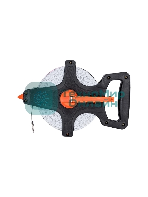 Рулетка геодезическая Sparta, 50 м х 12,5 мм, лента ПВХ, открытый корпус