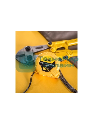 Рулетка Deli DL9010B 10мx25мм Метрическая. Корпус ударопрочный, компактный.