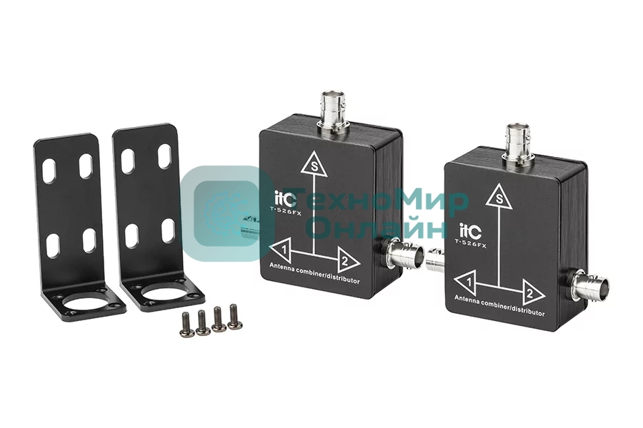 Комбайнер T-526FX ITC, антенный 2:1, всенаправленная инсталляционная широкополосная (180 градусов), совместимы только с антенной дистрибуцией серии T-526, в комплекте 2 штуки, цена указана за комплект