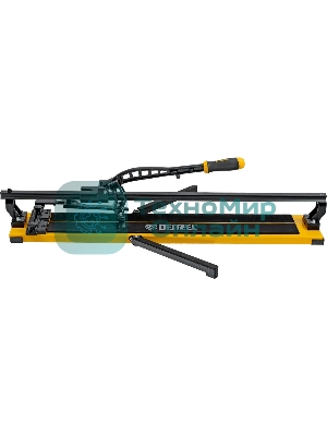 Плиткорез рельсовый Denzel 800х16мм, каретка на подш., стальная станина, усил. рукоятка-пенал