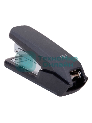 Степлер настольный Deli E0464BLACK Exceed 24/6 26/6 (25 листов) черный, 100 скоб, металл/пластик закрытый/открытый, коробка
