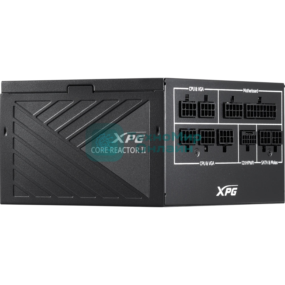 Блок питания ADATA XPG Core Reactor II 850 (COREREACTORII850G-BKCEU), 850Вт, 80 PLUS Gold, 120мм, модульный, черный