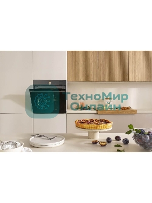 Встраиваемая электрическая духовка Gorenje BFS6148B, объем 77 л, макс. температура 230 градусов, сенсорное/поворотное управление, Wi-Fi, пар (FullSteam), сувид, AirFry, автоматические программы, телескопические направляющие на одном уровне, термощуп, динамическая система охлаждения, многоуровневое приготовление, PerfectGrill, энергоэффективность А+, черный