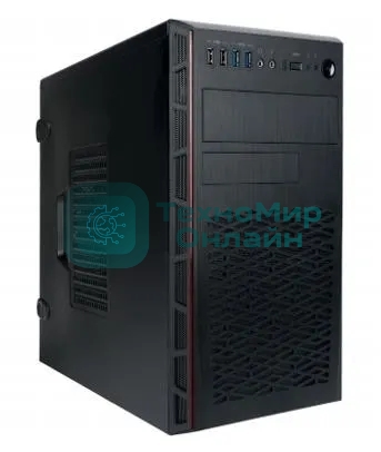 Компьютерный корпус IN WIN 6196819 MiniTower mATX 12 Вт Цвет черный EMR065/6196819