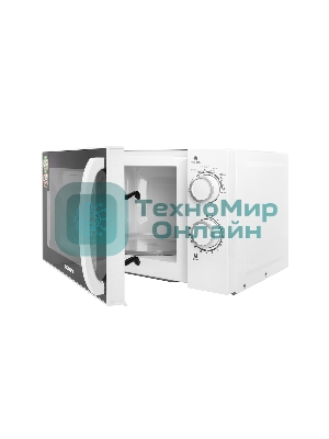 Микроволновая печь Kraft KF20MW7W-102M белый, 20 л, 700 Вт, переключатели - поворотный механизм
