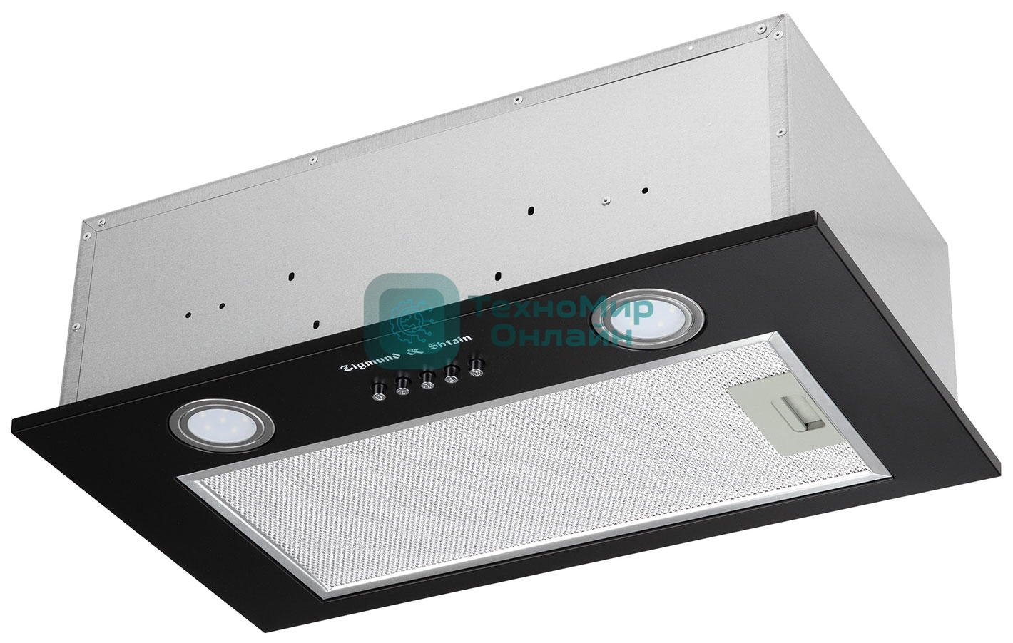 Вытяжка встраиваемая Zigmund & Shtain K 018.5 B черный, 50 см, 660 куб. м/ч, 58.6 дБ
