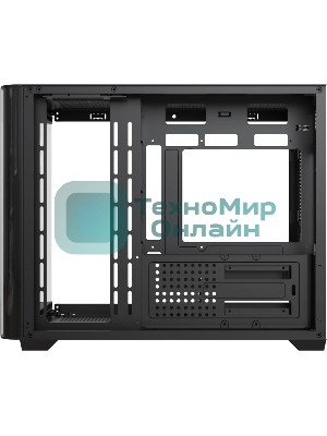 Компьютерный корпус AeroCool/Formula Crystal U2M Floe черный без БП mATX 1xUSB 3.0 1xUSB3.1 audio bott PSU