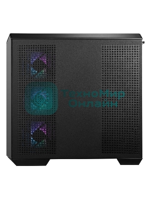 Компьютерный корпус без блока питания Case MSI MAG PANO M100R PZ, Mini-Tower, TG, 4x120мм ARGB, 1xUSB 3.2, 1xUSB 3.2 Type-C, mATX, mITX черный
