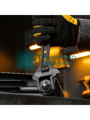 Ключ разводной Denzel 250 мм, CrV, кованый