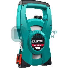 Геодезическая стальная мерная лента KRAFTOOL EXTREM, 100 м