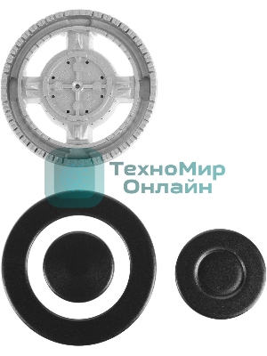 Газовая варочная панель Maunfeld EGHS.64.43CS/G, 4 конфорки, нержавеющая сталь, серебристый