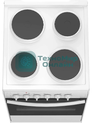 Плита электрическая Darina S EM 341 404 W белый/черный, конфорок 4 шт, духовка 50 л, 50 см x 85 см x 56 см