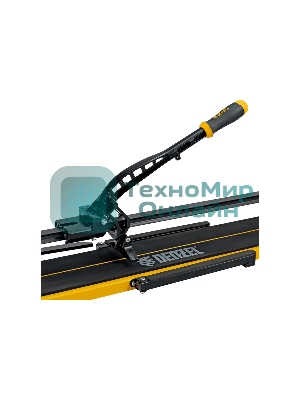 Плиткорез рельсовый Denzel 800х16мм, каретка на подш., стальная станина, усил. рукоятка-пенал