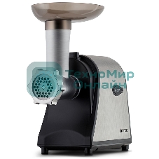 Мясорубка электрическая Vitek VT-3636 серебристый, 1700 Вт, 1.7 кг/мин, реверс, насадки - 4