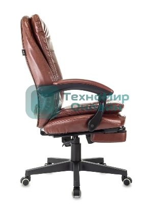 Кресло Бюрократ T-9950MSG-F/BROWN-PU коричневый, экокожа