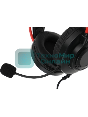 Гарнитура Bloody G200S чёрный/красный, проводная, подсветка