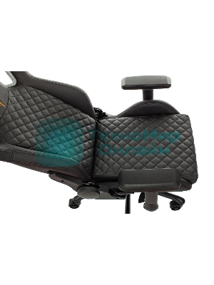 Кресло игровое Knight TITAN черный ромбик эко.кожа с подголов. крестовина металл