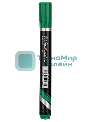 Маркер перманентный Deli Think EU10150, скошенный пишущий наконечник, 2-5мм, зеленый