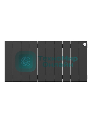 Радиатор биметаллический Royal Thermo PianoForte 300 черный - 10 секц.