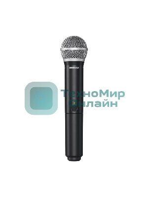 Микрофонная система SHURE BLX1288E/CVL-M17 беспроводная, двухканальная, с ручным передатчиком PG58 и петличным микрофоном CVL-B/C, частота UHF 662-686 МГц
