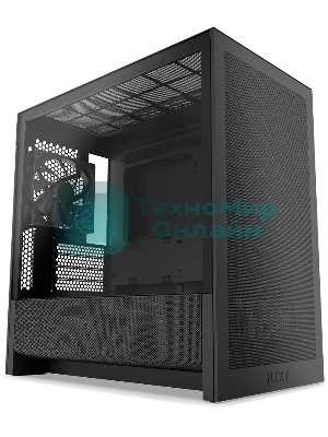 Корпус без блока питания Case NZXT H3 Flow (2025), Midi-Tower, TG, 1x120мм, 1xUSB-A 3.2 + 1xUSB-C 3.2, mATX, mITX черный