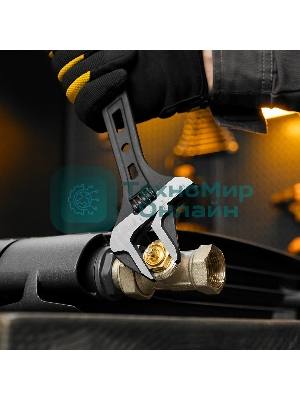 Ключ разводной Denzel 250 мм, CrV, кованый