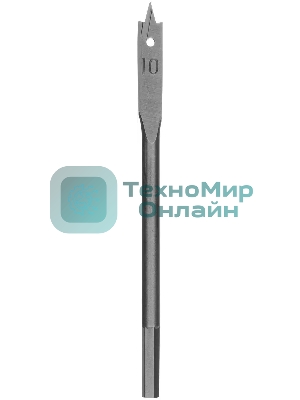 Сверло по дереву Сибртех 70360 перовое, 10 мм