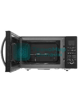 Микроволновая печь BRAYER BR2503 черный, 23 л, 900 Вт, переключатели - кнопки, поворотный механизм