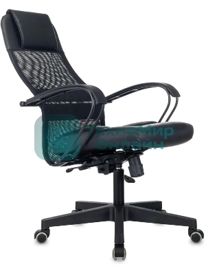 Кресло эргономичное Бюрократ CH-NOVA LUX черный сетка/ткань крестов. пластик