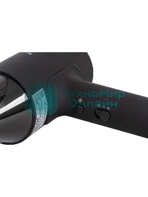 Фен JVC JHD011 черный, 1600 Вт
