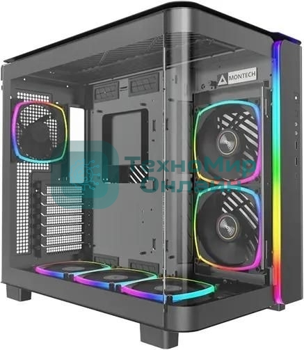 Компьютерный корпус Montech King 95 PRO черный без БП ATX 4x120мм 2x140мм 2xUSB3.0 1xUSB3.1 audio bott PSU