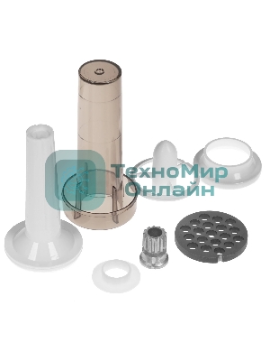 Мясорубка электрическая Аксион М62.01 синий, 2000 Вт, 4.0 кг/мин, реверс, защита от перегрузки, насадки - 4