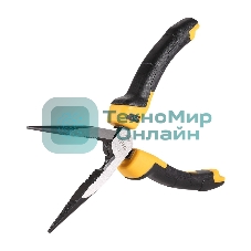 Удлиненные плоскогубцы Deli DL2108Z 200мм, сталь CrV, прорезиненная двухкомпонентная ручка