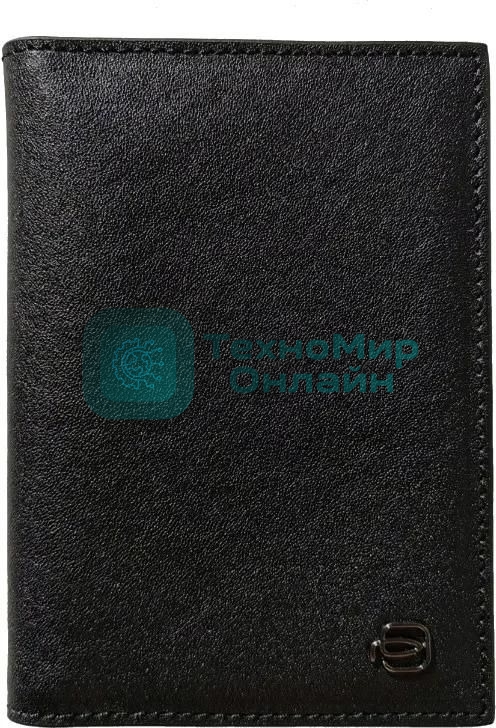 Обложка для документов Piquadro Black Square PP5256B3/N, черный, натур.кожа